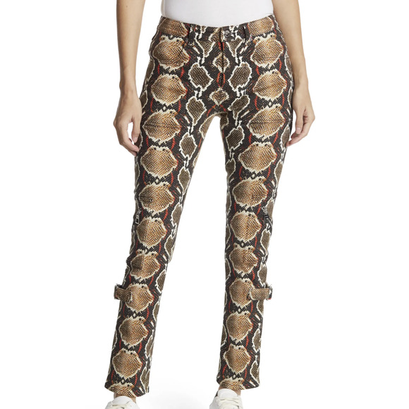 Burberry Pants - NWT $1150 Burberry Cocoa Snake Pattern Skinny Women's Pants 27 US Italy